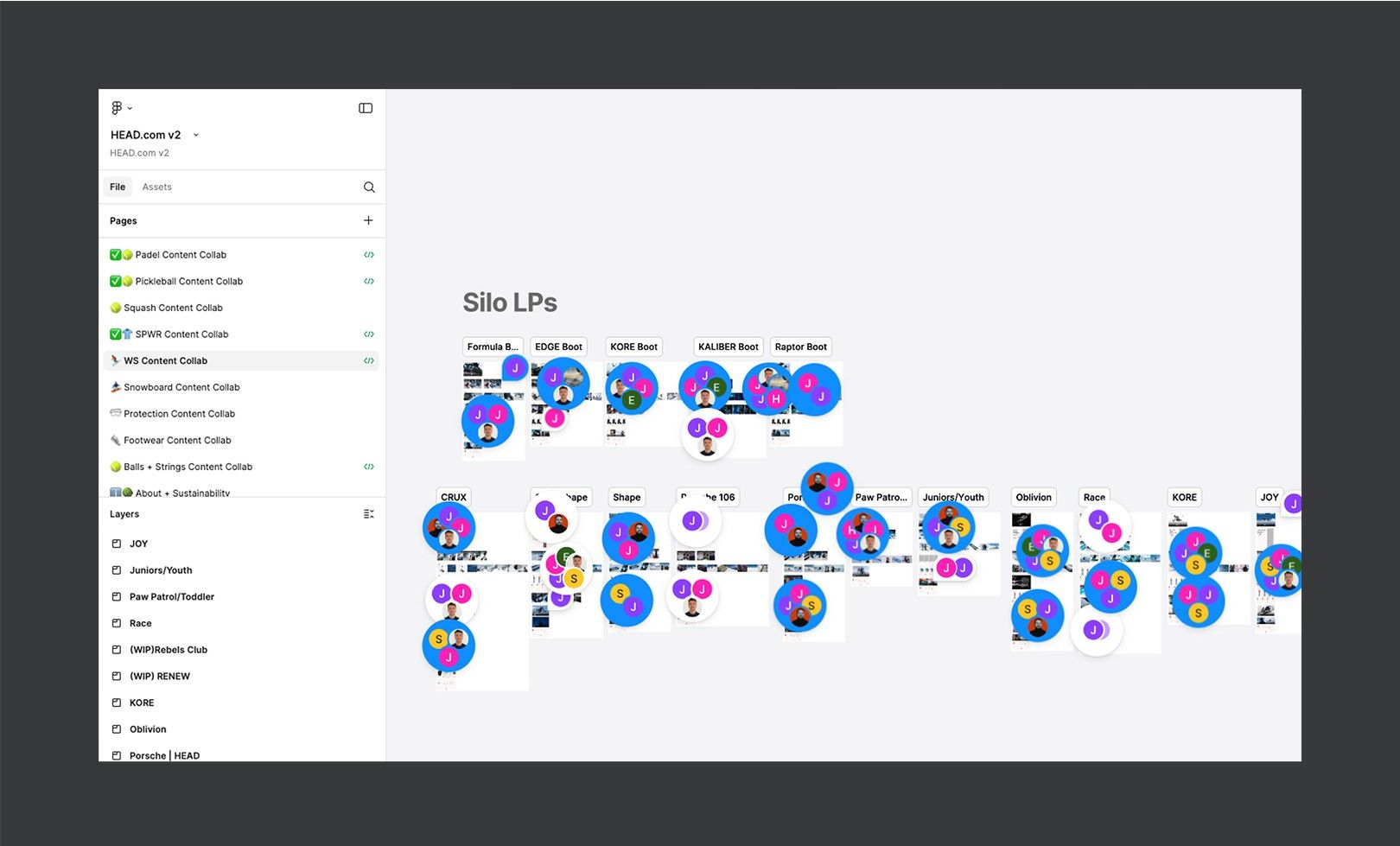 Landing-page templates in Figma